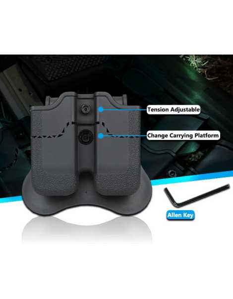 PORTA CARGADOR DOBLE DE DOBLE HILERA CYTAC