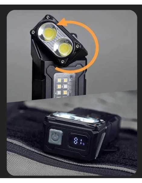 LINTERNA BALIZA ROTATORIA NEGRA