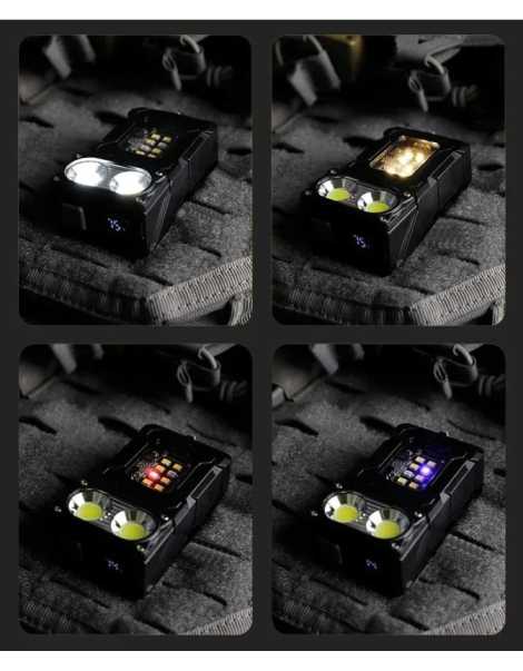 LINTERNA BALIZA ROTATORIA NEGRA