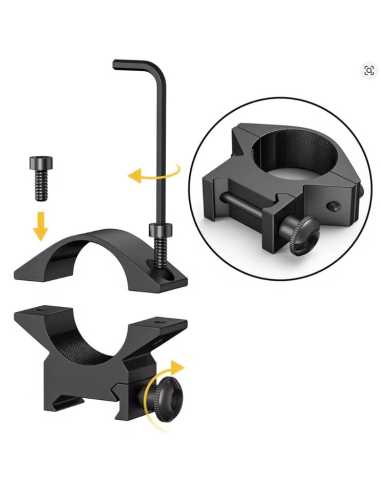 MONTURA 25,4 PICATINNY BAJA