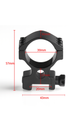MONTURA 30MM DOBLE ALTA 6...