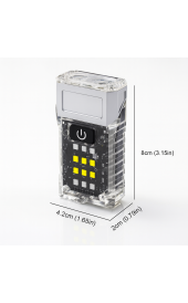 LINTERNA BALIZA ROTATORIA GRIS 2