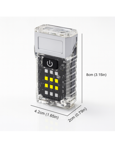 LINTERNA BALIZA ROTATORIA GRIS