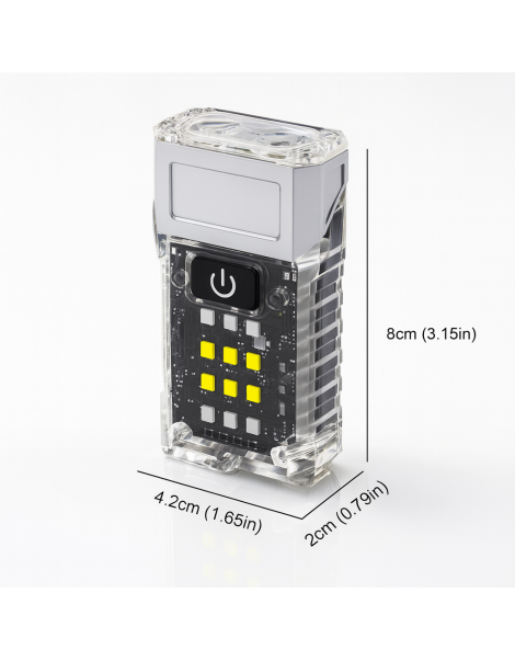 LINTERNA BALIZA ROTATORIA GRIS