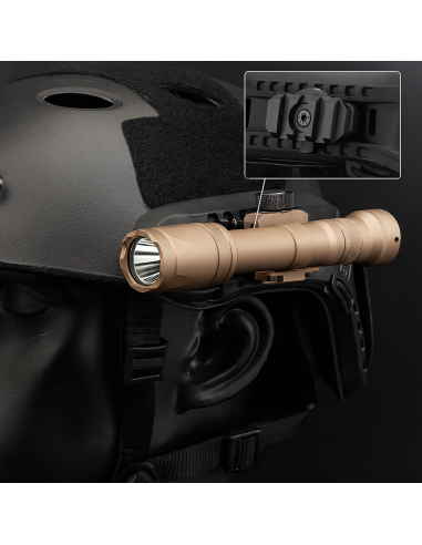 SET ADAPTADOR RIEL PICATINNY PARA CASCO