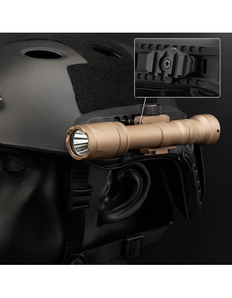 SET ADAPTADOR RIEL PICATINNY PARA CASCO